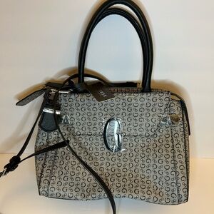 Guess Gray G-Print Satchel-HAS DEFECTS-see pictures